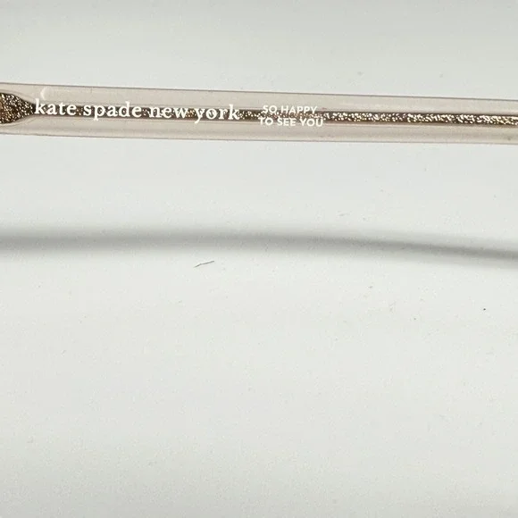 Kate Spade Joliet 7HH Eyeglasses Frames Grey Pink Ombre Glitter Square 49-17-140 - Picture 6 of 7